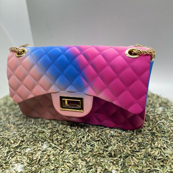 Sherbert Bubblegum Unicorn Handbag Yellow/Blue Pink/Blue - Picture 5 of 8